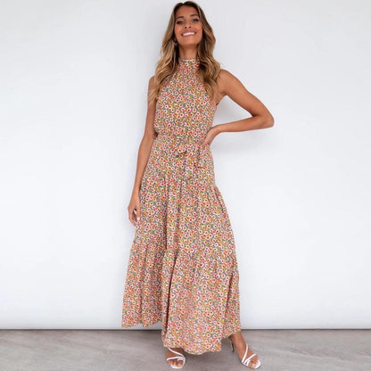 Summer Long Dress Polka Dot Casual - HEPSIBAH SHOP