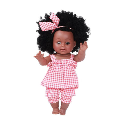 African American Doll Full Enamel Baby Toys - HEPSIBAH SHOP