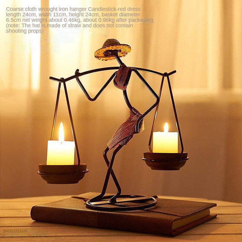 Decorative Metal Table Center Candle Holders - HEPSIBAH SHOP