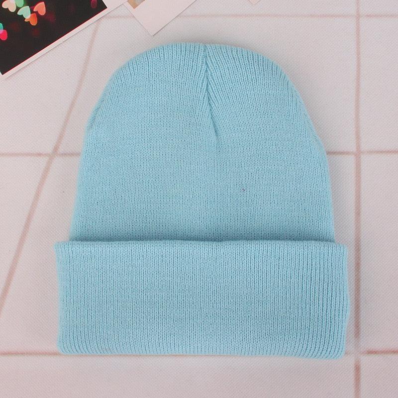 Winter Hats for Unisex New Beanies Knitted Solid Cute Hat Lady Autumn Female Beanie Caps Warmer Bonnet Men Casual Cap Wholesale - HEPSIBAH SHOP