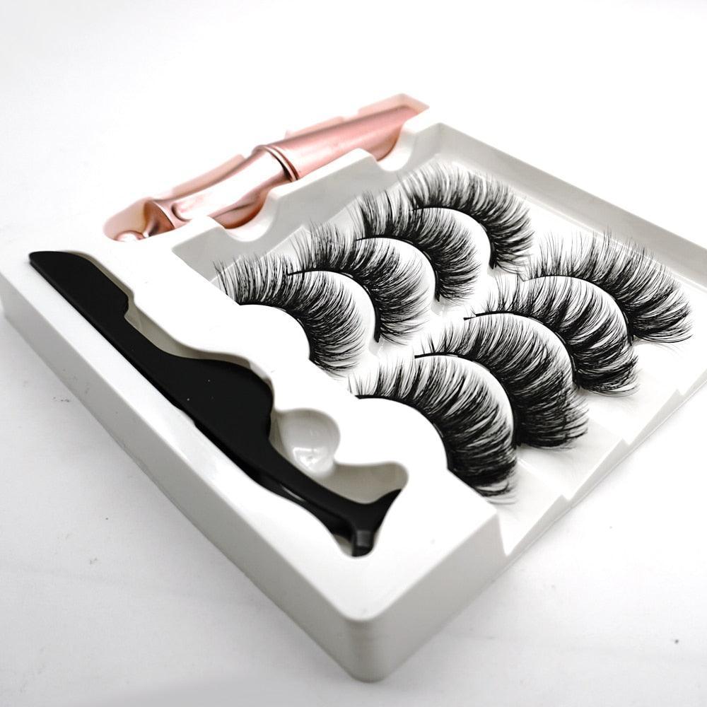 MB 4 Pairs 5 Magnetic Eyelashes Set - HEPSIBAH SHOP