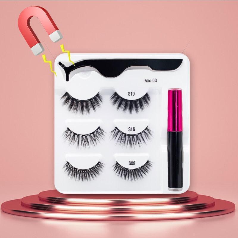 3Pairs Magnetic Eyelashes - HEPSIBAH SHOP