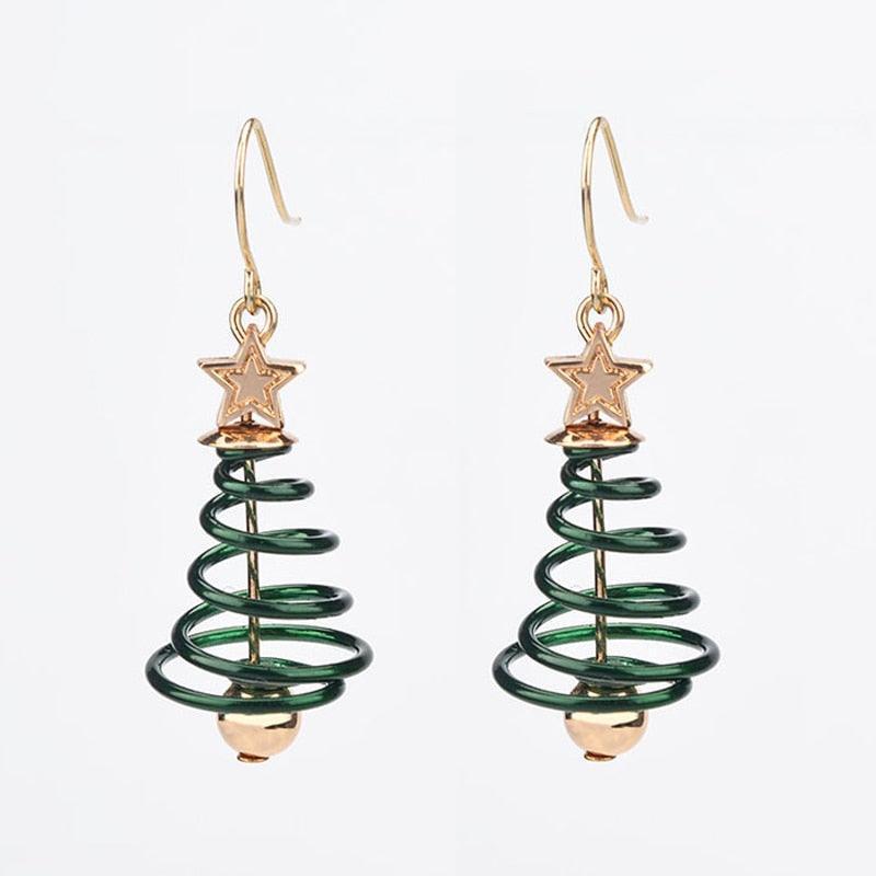 New Trendy Christmas Tree Earrings - HEPSIBAH SHOP