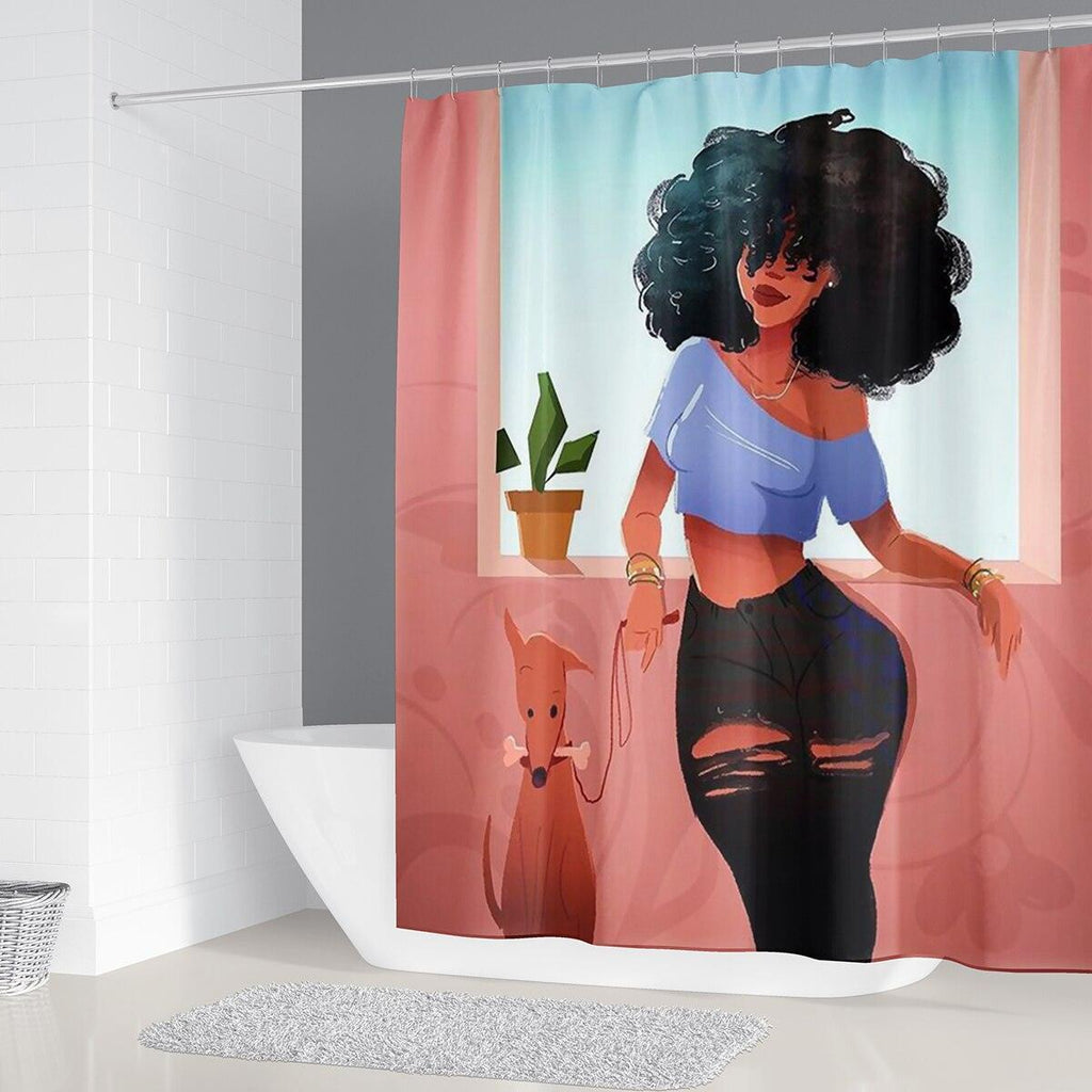 Sexy Lovely Girl Afro Lady Bathroom Set - HEPSIBAH SHOP