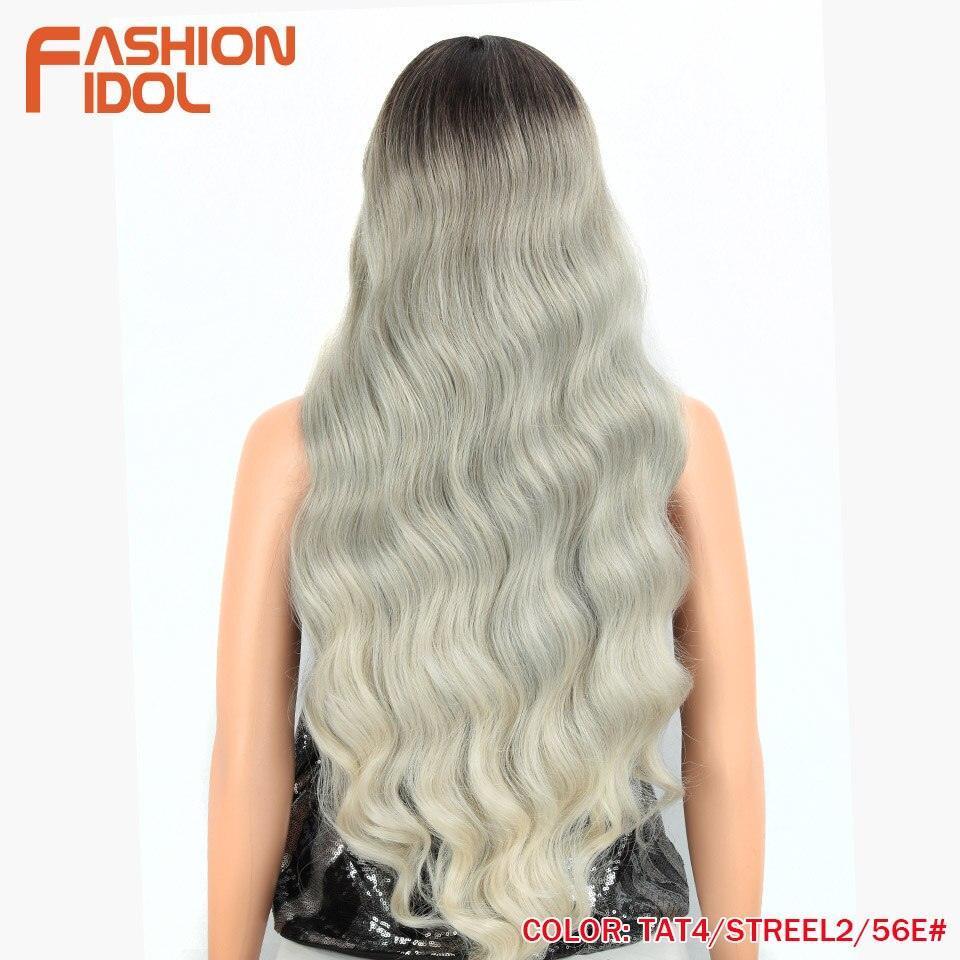 FASHION IDOL 28 Inch Deep Wave Hair Synthetic Lace Wigs - HEPSIBAH SHOP