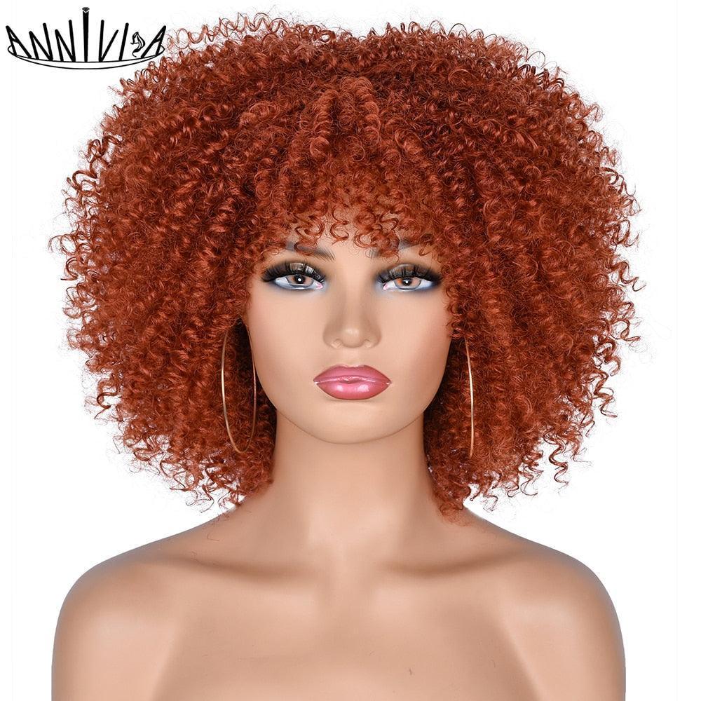 Short Hair Afro Kinky Curly Wigs - HEPSIBAH SHOP