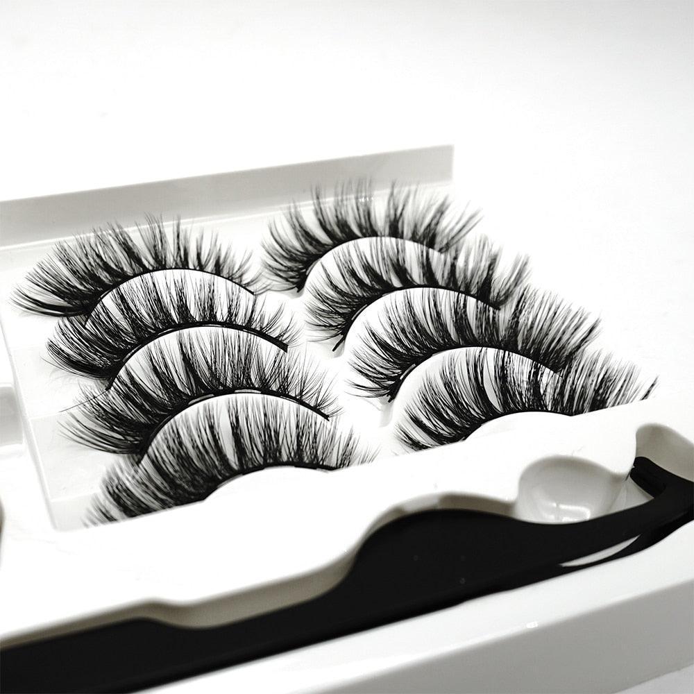 MB 4 Pairs 5 Magnetic Eyelashes Set - HEPSIBAH SHOP