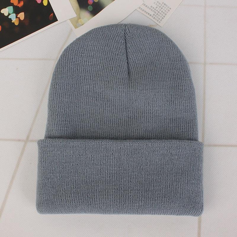 Winter Hats for Unisex New Beanies Knitted Solid Cute Hat Lady Autumn Female Beanie Caps Warmer Bonnet Men Casual Cap Wholesale - HEPSIBAH SHOP