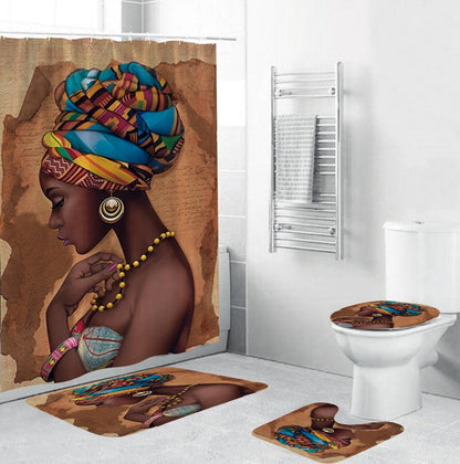 Sexy Lovely Girl Afro Lady Bathroom Set - HEPSIBAH SHOP