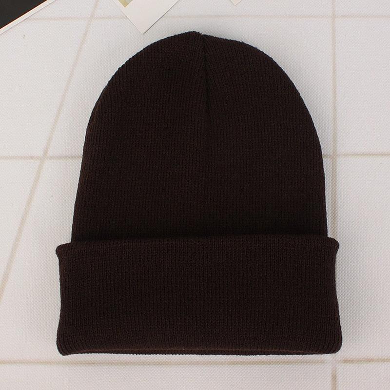 Winter Hats for Unisex New Beanies Knitted Solid Cute Hat Lady Autumn Female Beanie Caps Warmer Bonnet Men Casual Cap Wholesale - HEPSIBAH SHOP