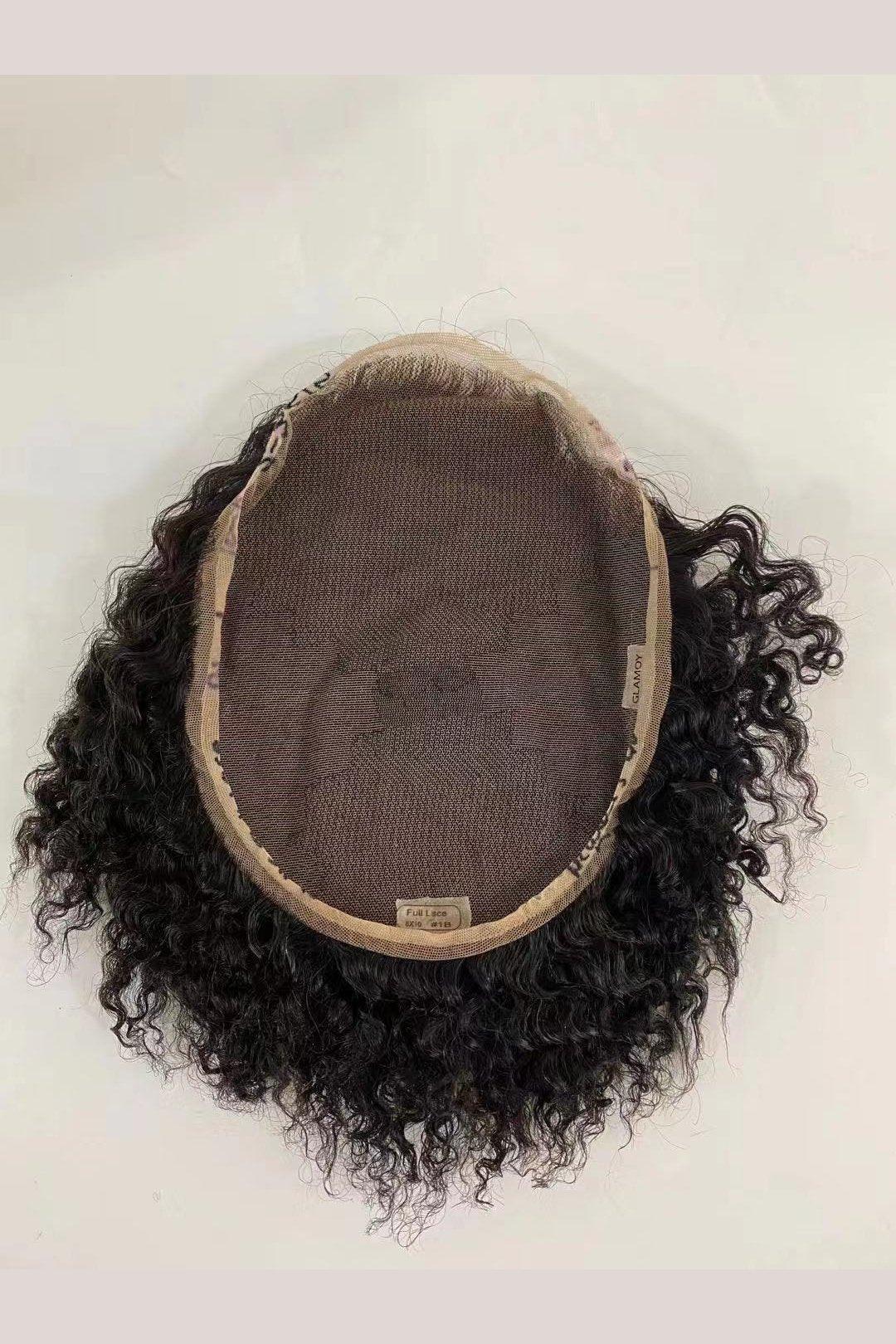 FACE Lace Afro Kinky Men's Curly Hair Replacement - HEPSIBAH SHOP