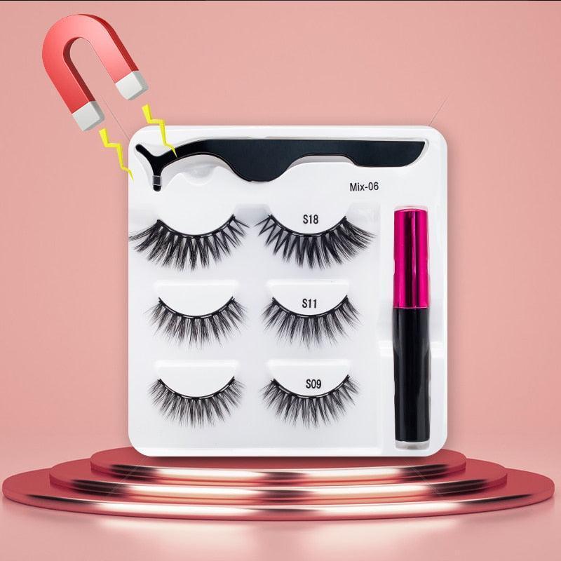 3Pairs Magnetic Eyelashes - HEPSIBAH SHOP