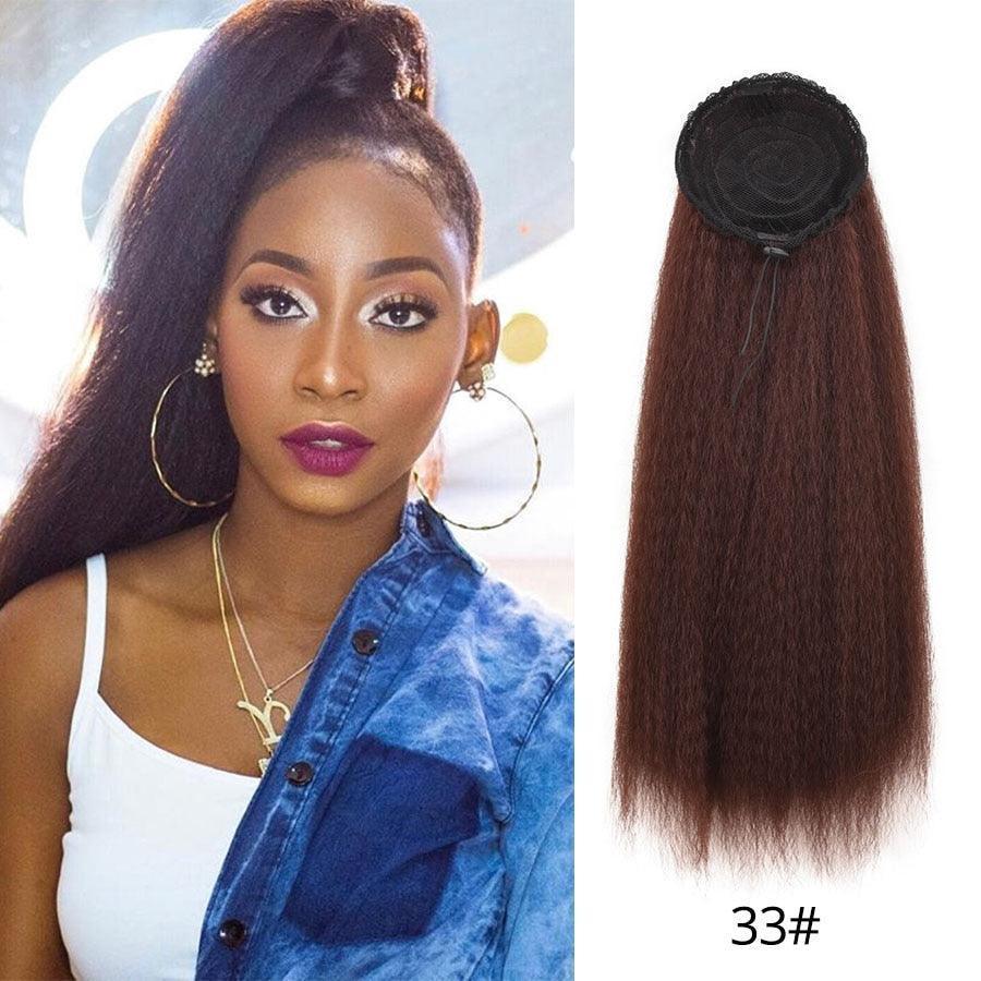 Drawstring Puff Ponytail Straight Hair Extensions - HEPSIBAH SHOP