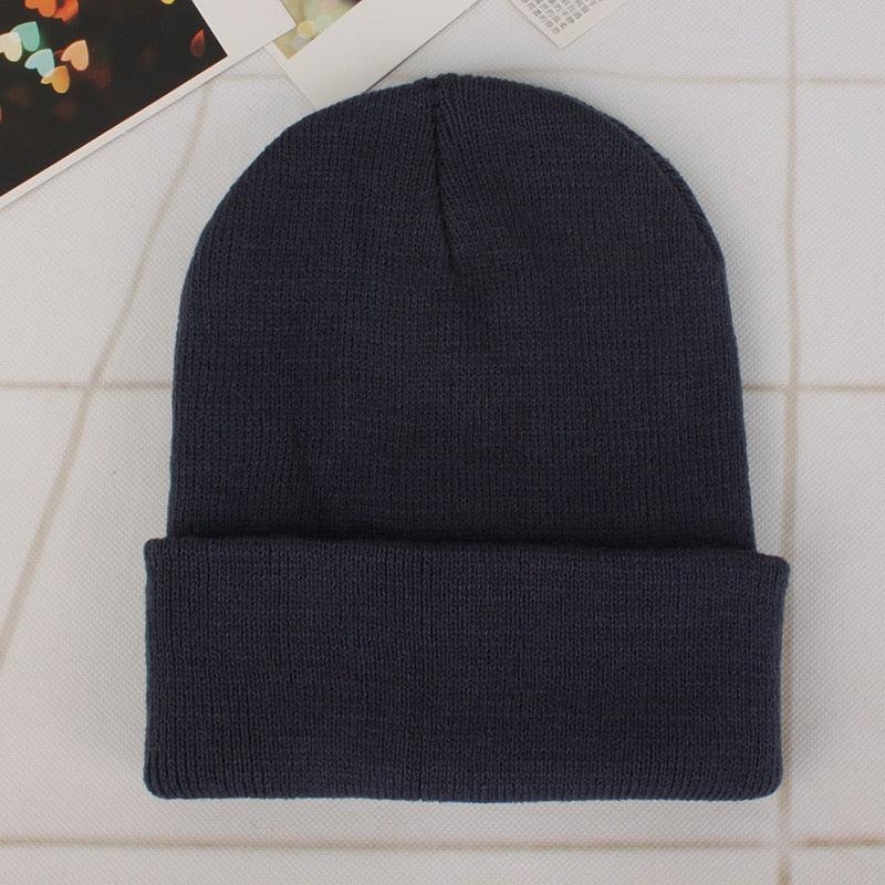 Winter Hats for Unisex New Beanies Knitted Solid Cute Hat Lady Autumn Female Beanie Caps Warmer Bonnet Men Casual Cap Wholesale - HEPSIBAH SHOP