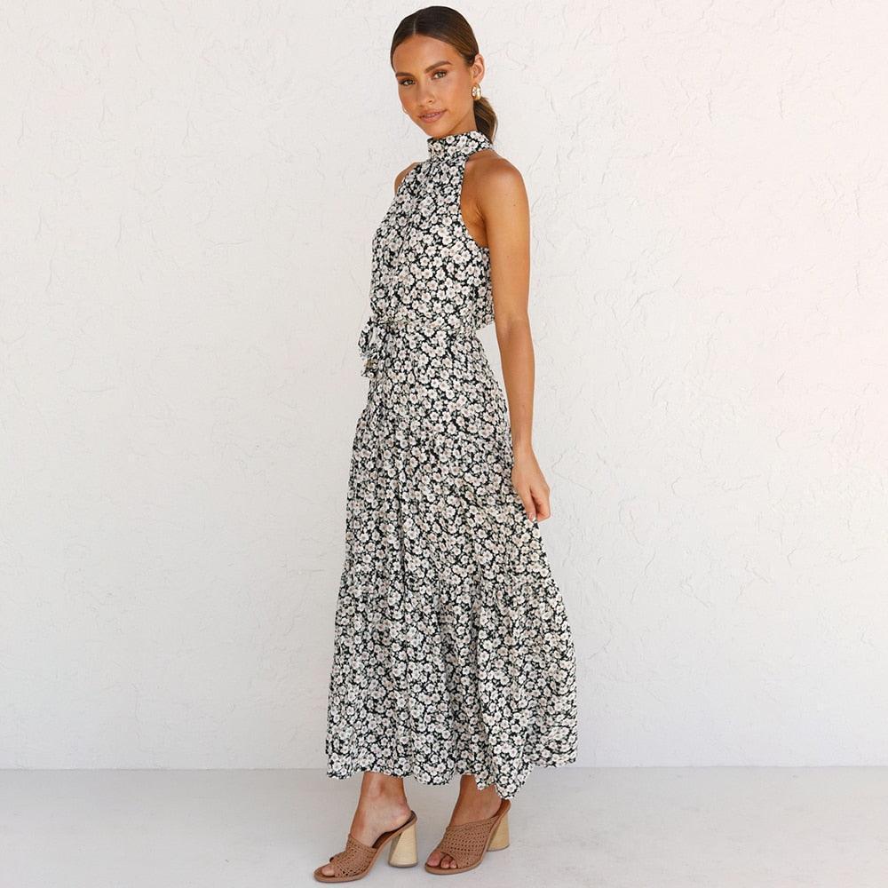 Summer Long Dress Polka Dot Casual - HEPSIBAH SHOP