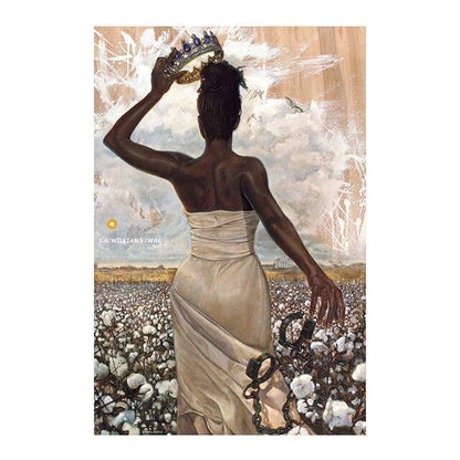 Afro Queen Poster Canvas Print Home Decor - HEPSIBAH SHOP