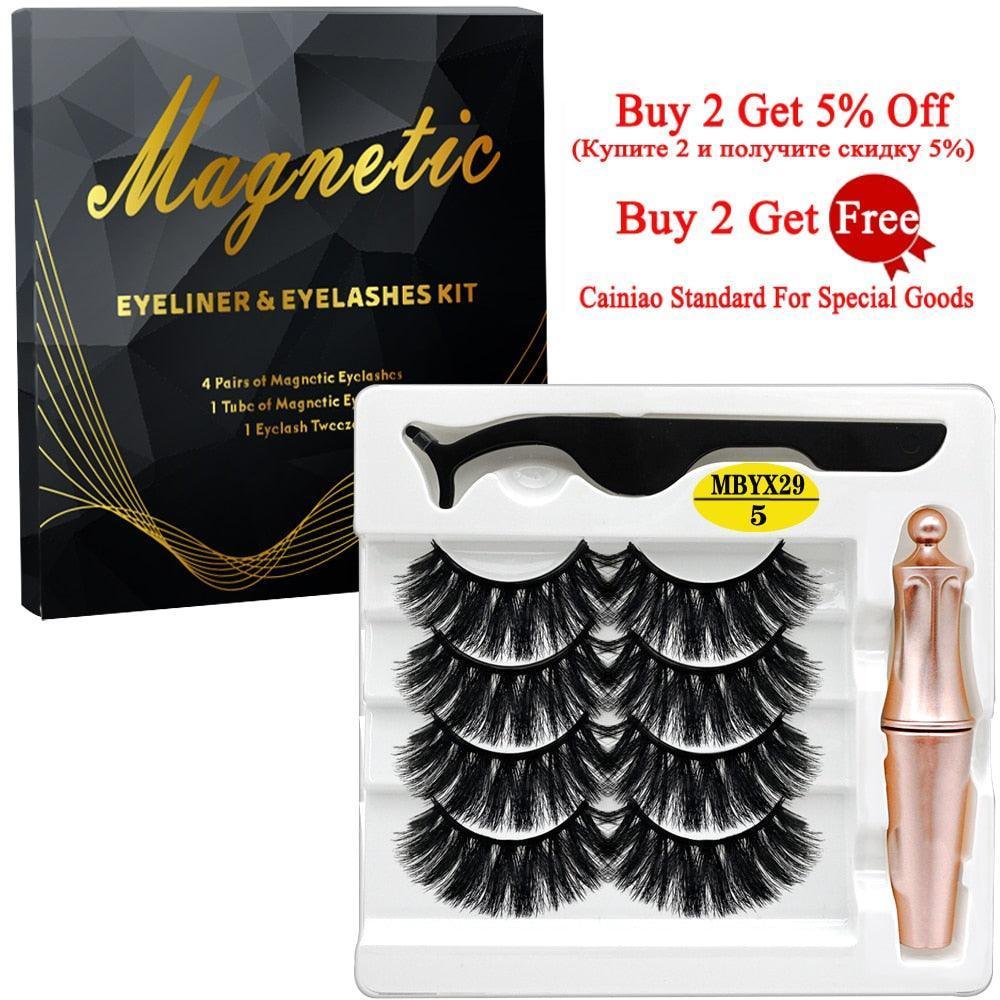 MB 4 Pairs 5 Magnetic Eyelashes Set - HEPSIBAH SHOP