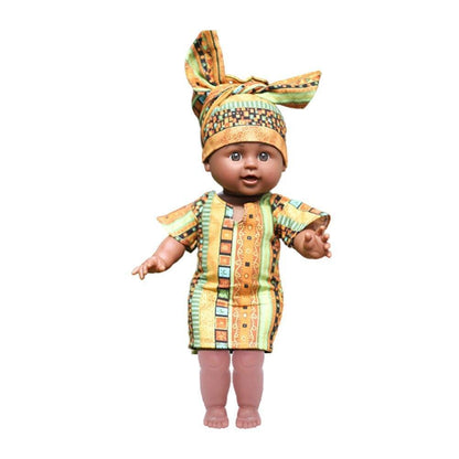 African American Doll Full Enamel Baby Toys - HEPSIBAH SHOP