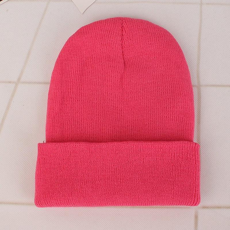 Winter Hats for Unisex New Beanies Knitted Solid Cute Hat Lady Autumn Female Beanie Caps Warmer Bonnet Men Casual Cap Wholesale - HEPSIBAH SHOP