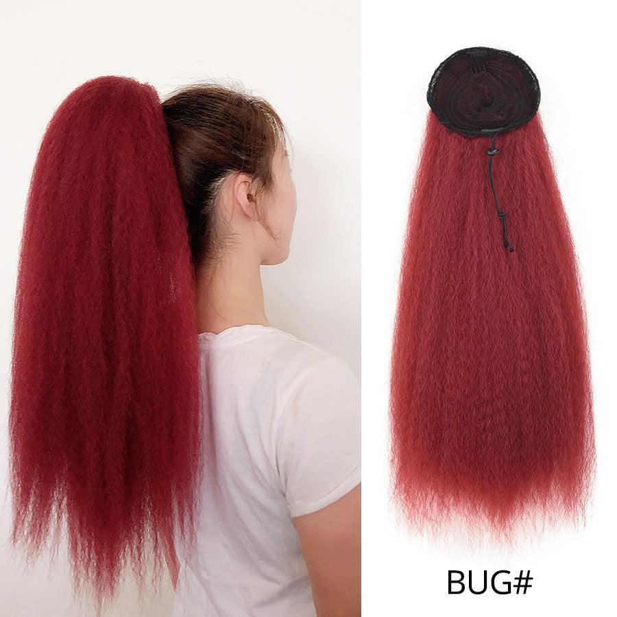 Drawstring Puff Ponytail Straight Hair Extensions - HEPSIBAH SHOP