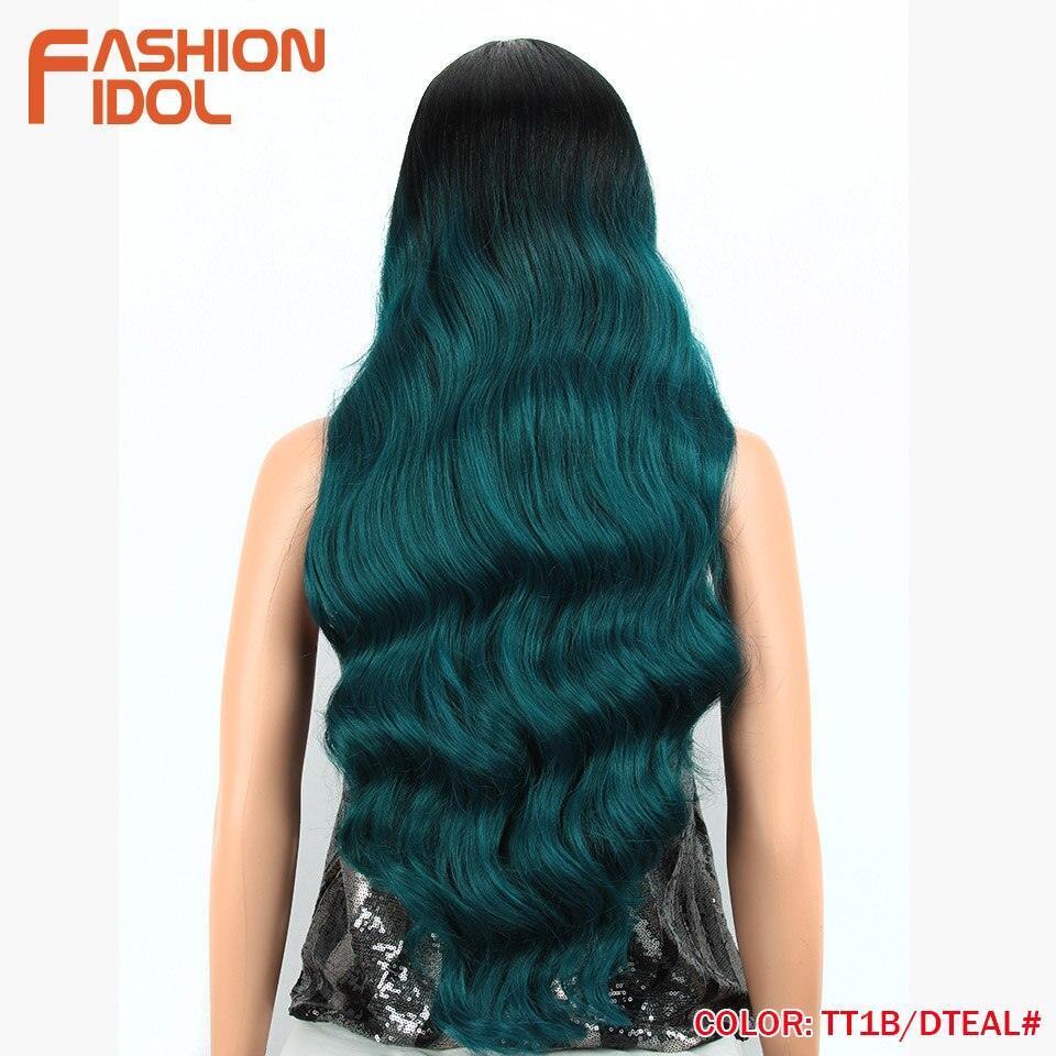 FASHION IDOL 28 Inch Deep Wave Hair Synthetic Lace Wigs - HEPSIBAH SHOP