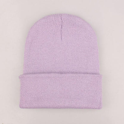 Winter Hats for Unisex New Beanies Knitted Solid Cute Hat Lady Autumn Female Beanie Caps Warmer Bonnet Men Casual Cap Wholesale - HEPSIBAH SHOP