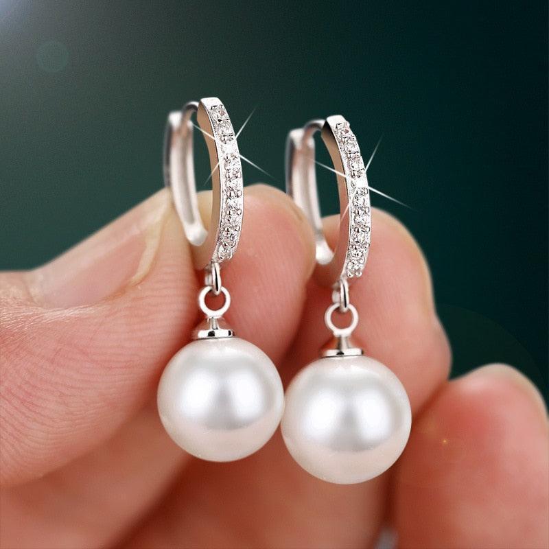 LByzHan Pearl Earrings Genuine Natural Freshwater - HEPSIBAH SHOP