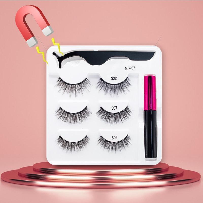 3Pairs Magnetic Eyelashes - HEPSIBAH SHOP