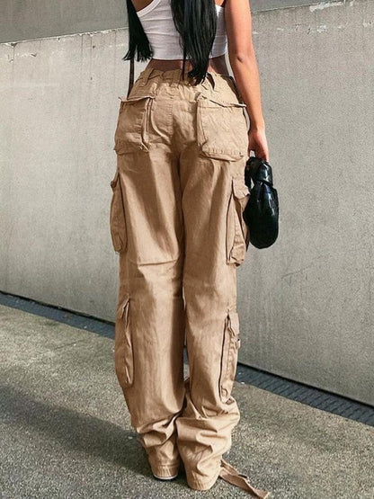 HEYounGIRL Harajuku Hip Hop Casual Low Waist Cargo Pants - HEPSIBAH SHOP