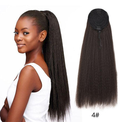 Drawstring Puff Ponytail Straight Hair Extensions - HEPSIBAH SHOP