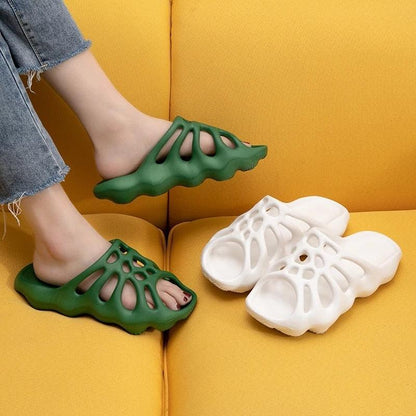 Cut-out Platform Slippers Women / Men Fashion Beach Slides - HEPSIBAH SHOP