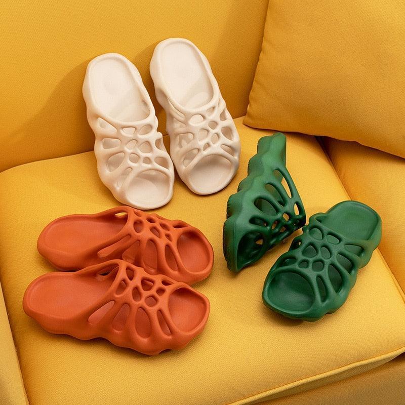 Cut-out Platform Slippers Women / Men Fashion Beach Slides - HEPSIBAH SHOP