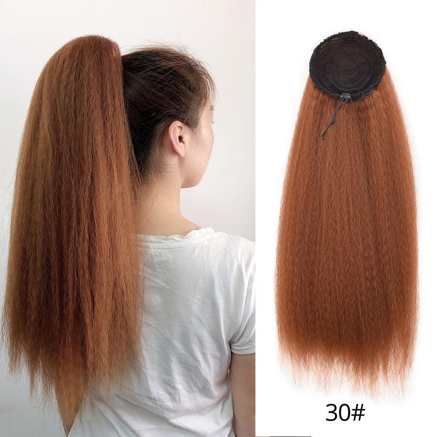 Drawstring Puff Ponytail Straight Hair Extensions - HEPSIBAH SHOP