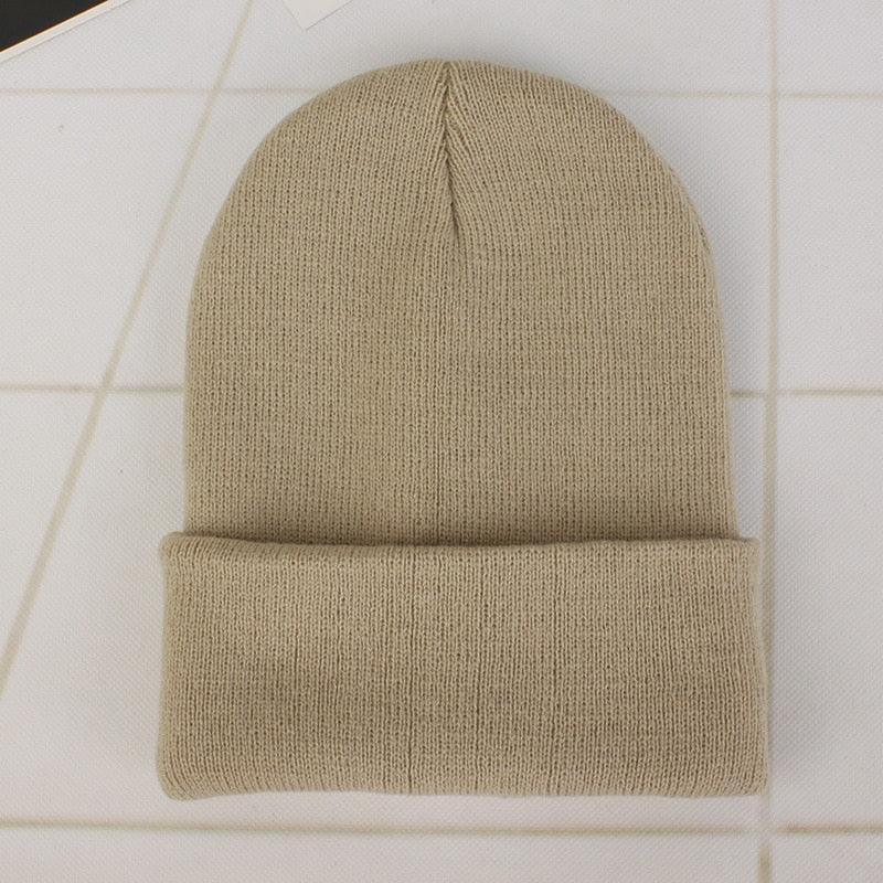 Winter Hats for Unisex New Beanies Knitted Solid Cute Hat Lady Autumn Female Beanie Caps Warmer Bonnet Men Casual Cap Wholesale - HEPSIBAH SHOP