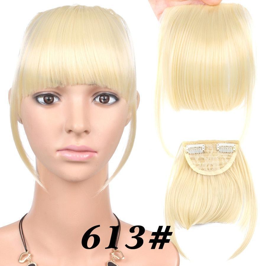 Natural Straight Synthetic Blunt Bangs - HEPSIBAH SHOP