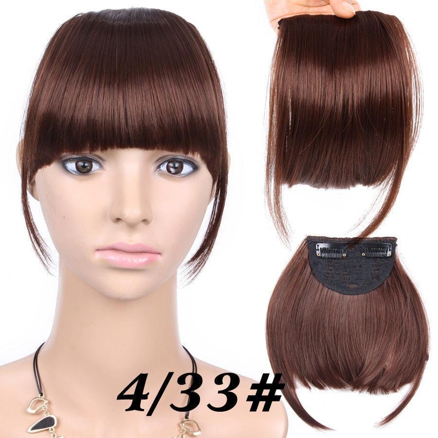 Natural Straight Synthetic Blunt Bangs - HEPSIBAH SHOP