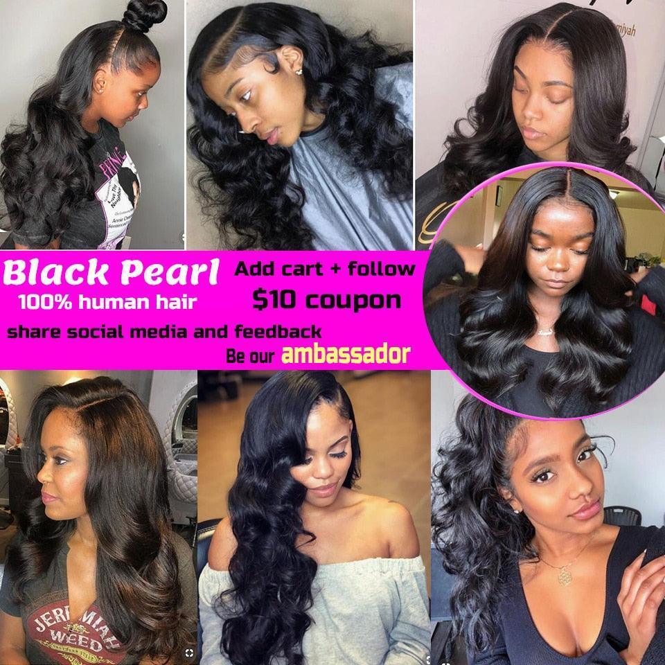 Black Pearl Pre-Colored Human Hair Bundles Remy Hair Extension 1 /3 Bundle Body Wave Hair Weaving 100g - HEPSIBAH SHOP