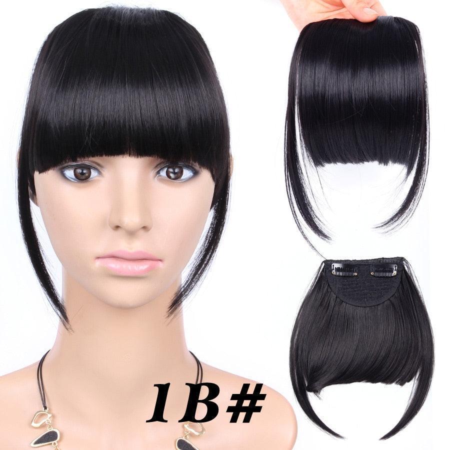 Natural Straight Synthetic Blunt Bangs - HEPSIBAH SHOP