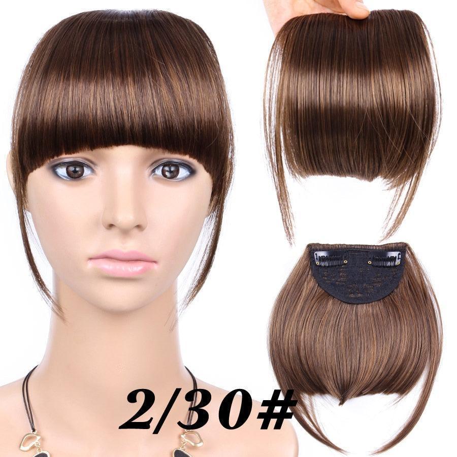 Natural Straight Synthetic Blunt Bangs - HEPSIBAH SHOP