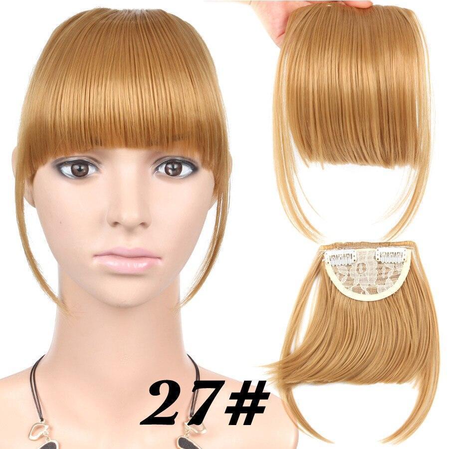 Natural Straight Synthetic Blunt Bangs - HEPSIBAH SHOP