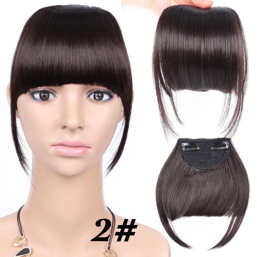 Natural Straight Synthetic Blunt Bangs - HEPSIBAH SHOP