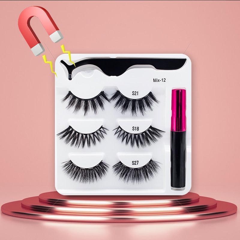 3Pairs Magnetic Eyelashes - HEPSIBAH SHOP