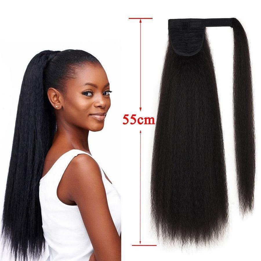 Drawstring Puff Ponytail Straight Hair Extensions - HEPSIBAH SHOP