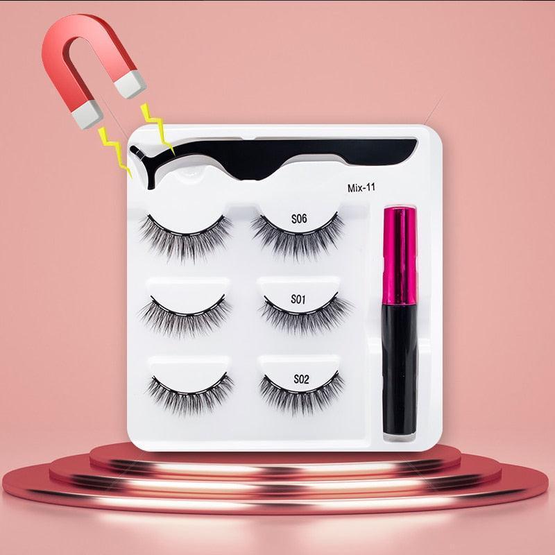 3Pairs Magnetic Eyelashes - HEPSIBAH SHOP