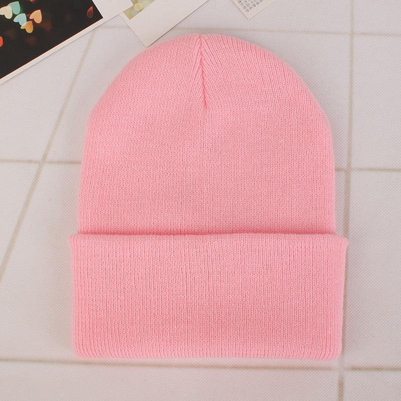 Winter Hats for Unisex New Beanies Knitted Solid Cute Hat Lady Autumn Female Beanie Caps Warmer Bonnet Men Casual Cap Wholesale - HEPSIBAH SHOP