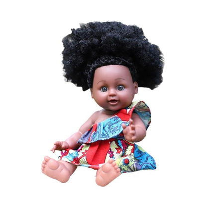 African American Doll Full Enamel Baby Toys - HEPSIBAH SHOP