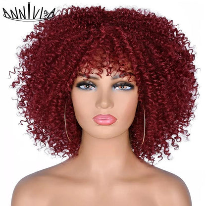 Short Hair Afro Kinky Curly Wigs - HEPSIBAH SHOP