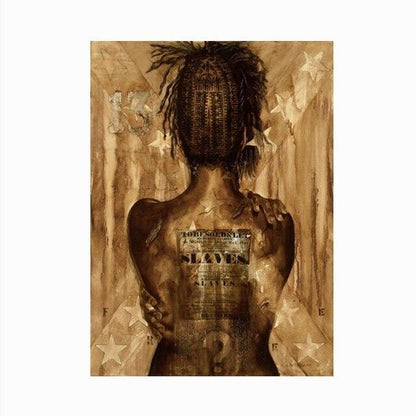 Afro Queen Poster Canvas Print Home Decor - HEPSIBAH SHOP