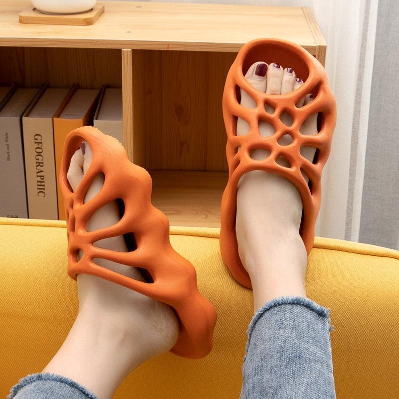 Cut-out Platform Slippers Women / Men Fashion Beach Slides - HEPSIBAH SHOP