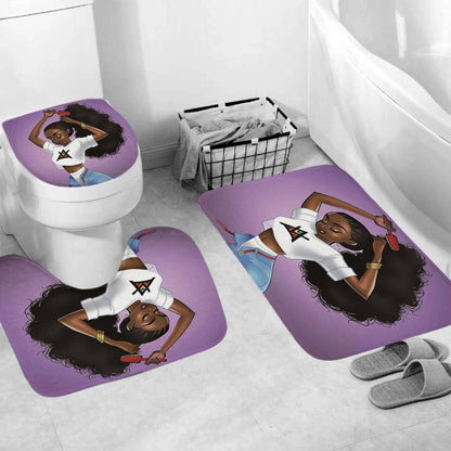 Sexy Lovely Girl Afro Lady Bathroom Set - HEPSIBAH SHOP